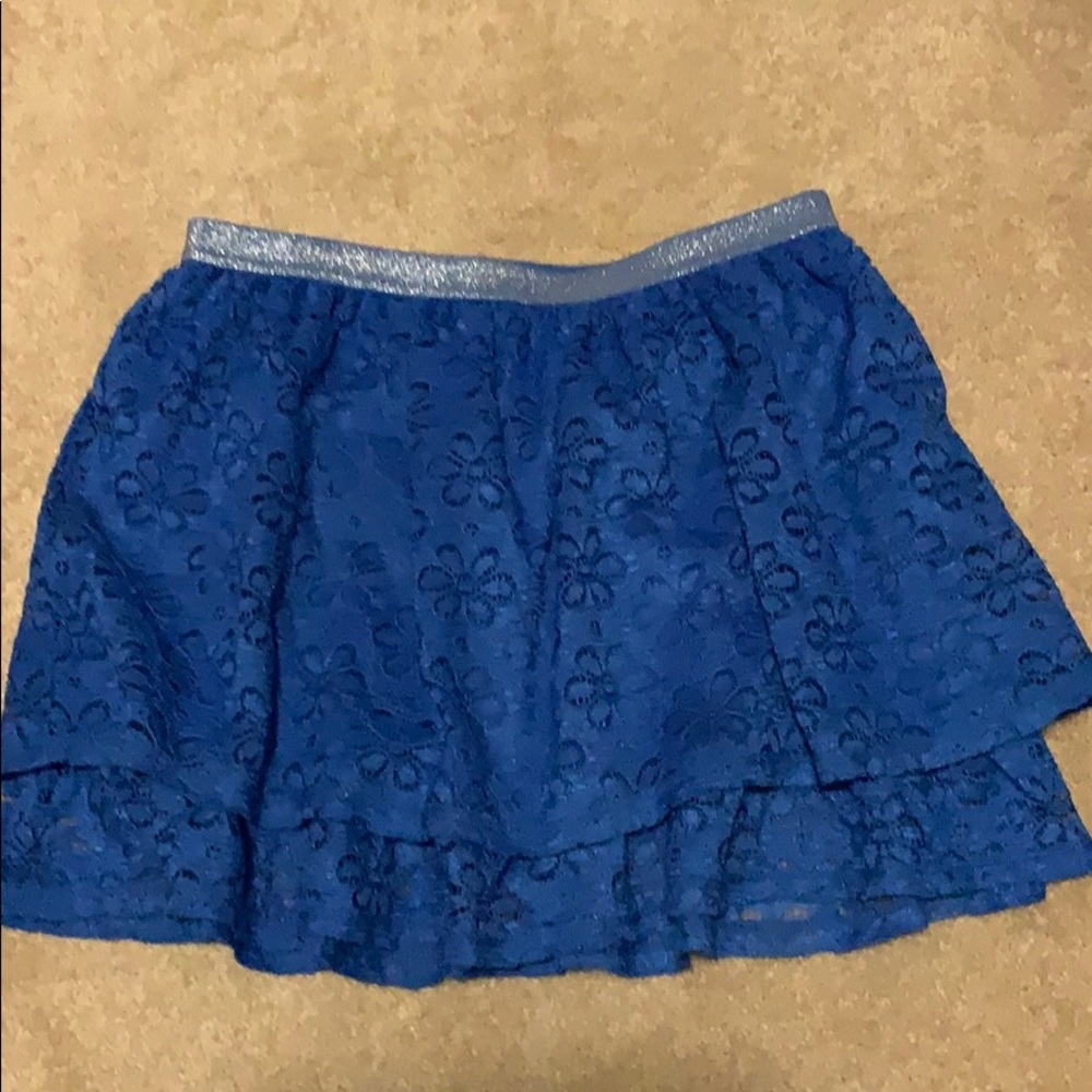 Blue lace skort